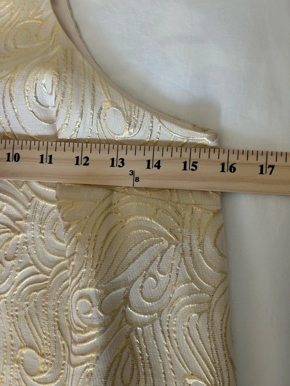 Lilly Pulitzer Shift Dress Gold Silk Mini Tan Sequins XS - Picture 7 of 9